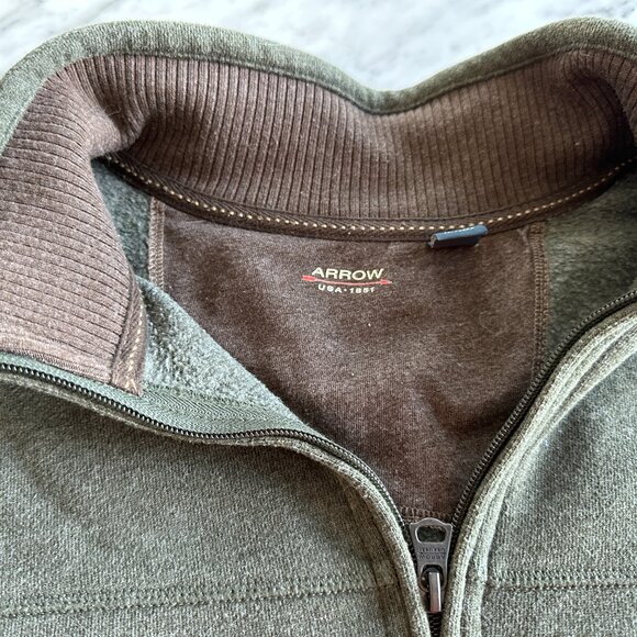Arrow  USA 1851 quarter zip sweatshirt for men size XL - Picture 4 of 6